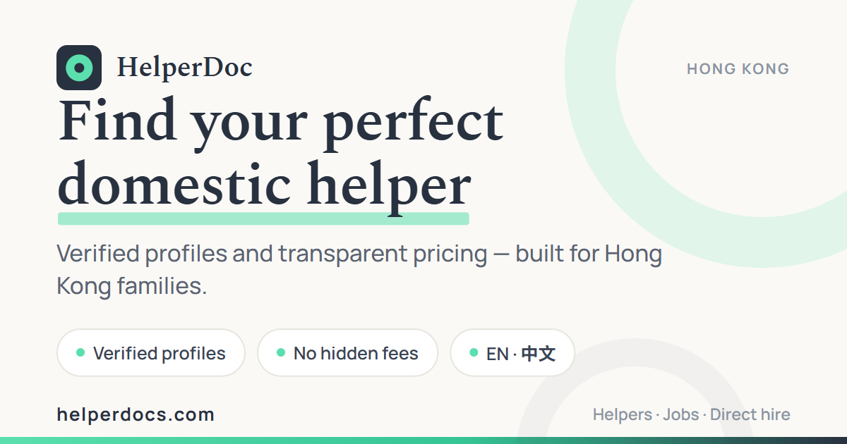 Find Your Perfect Domestic Helper | HelperDoc